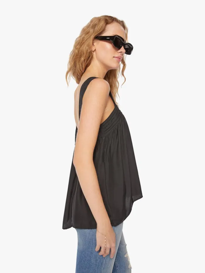 Women Shirts Mother Denim Jasmine Top Black