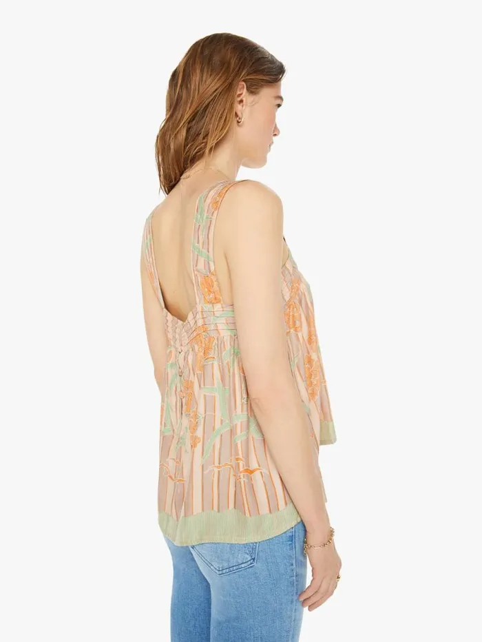 Women Shirts Mother Denim Jasmine Top Chamomile Apricot