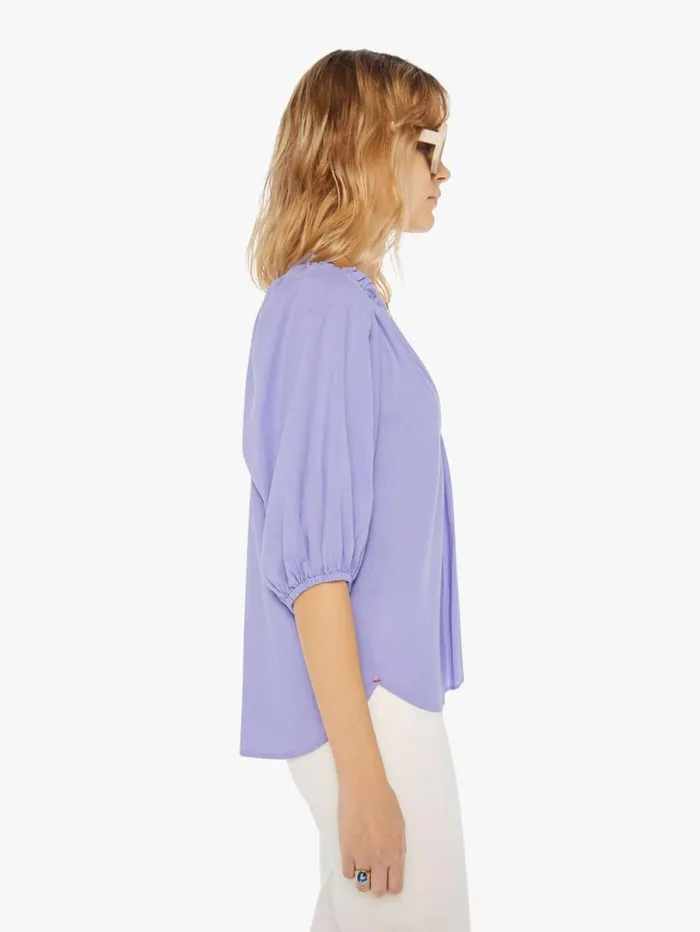 Women Shirts Mother Denim Jules Top Purple open