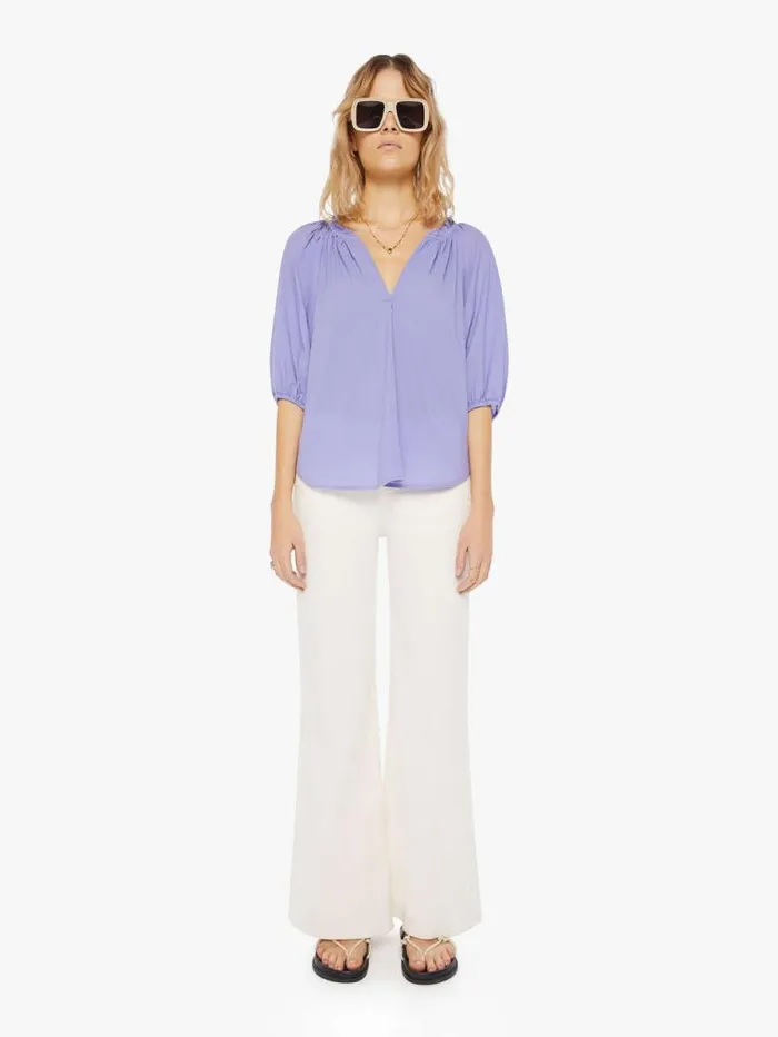 Women Shirts Mother Denim Jules Top Purple open