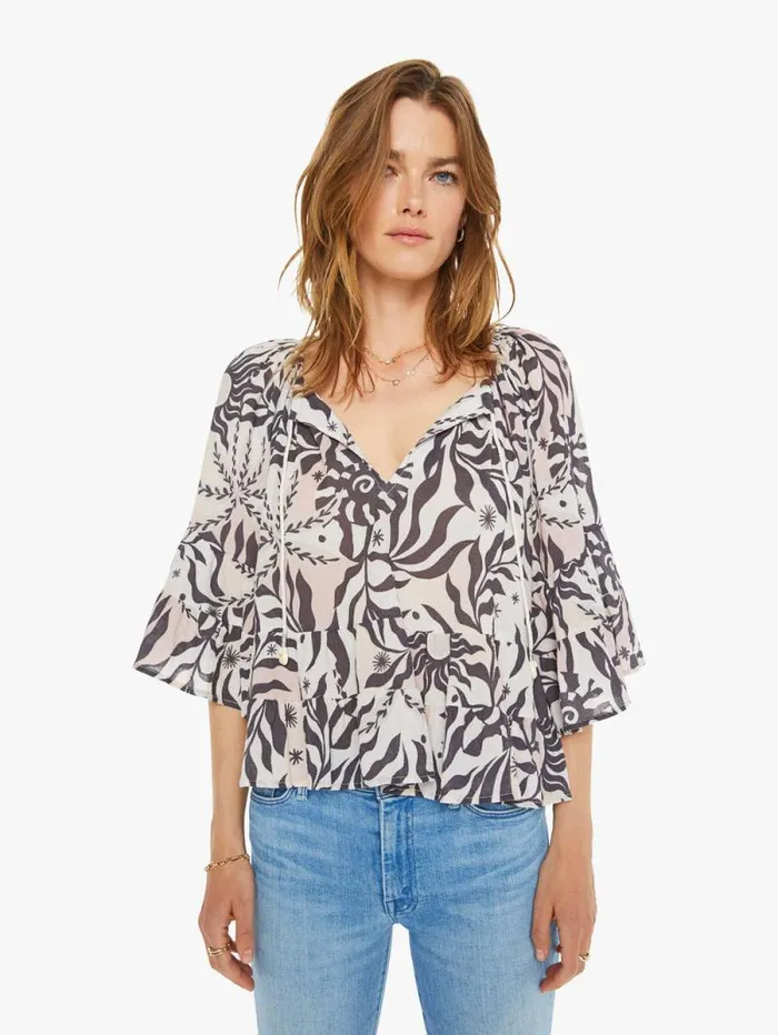 Women Shirts Mother Denim Leo Top Moon Stone Helios
