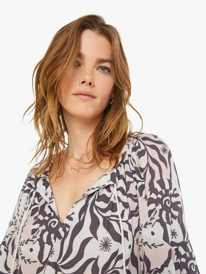 Women Shirts Mother Denim Leo Top Moon Stone Helios