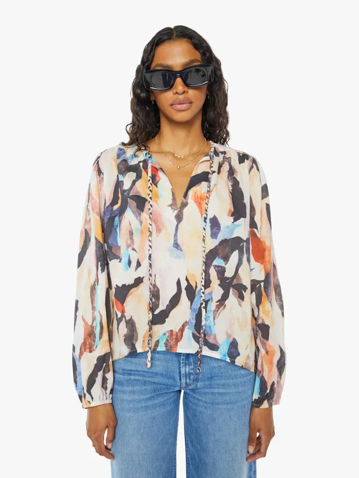 Women Shirts Mother Denim Violet Blouse Sand Vibes