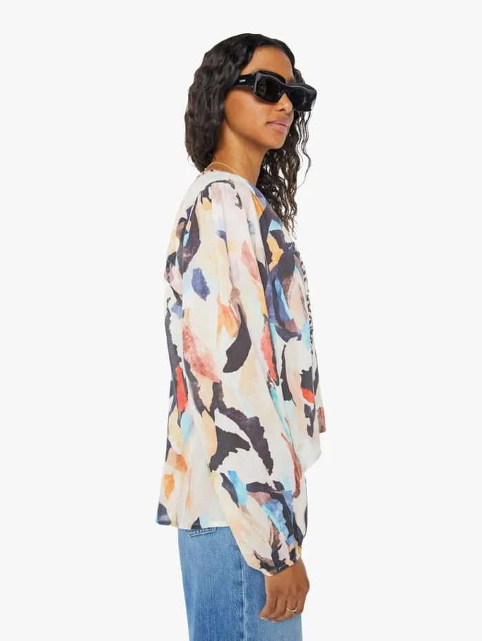 Women Shirts Mother Denim Violet Blouse Sand Vibes