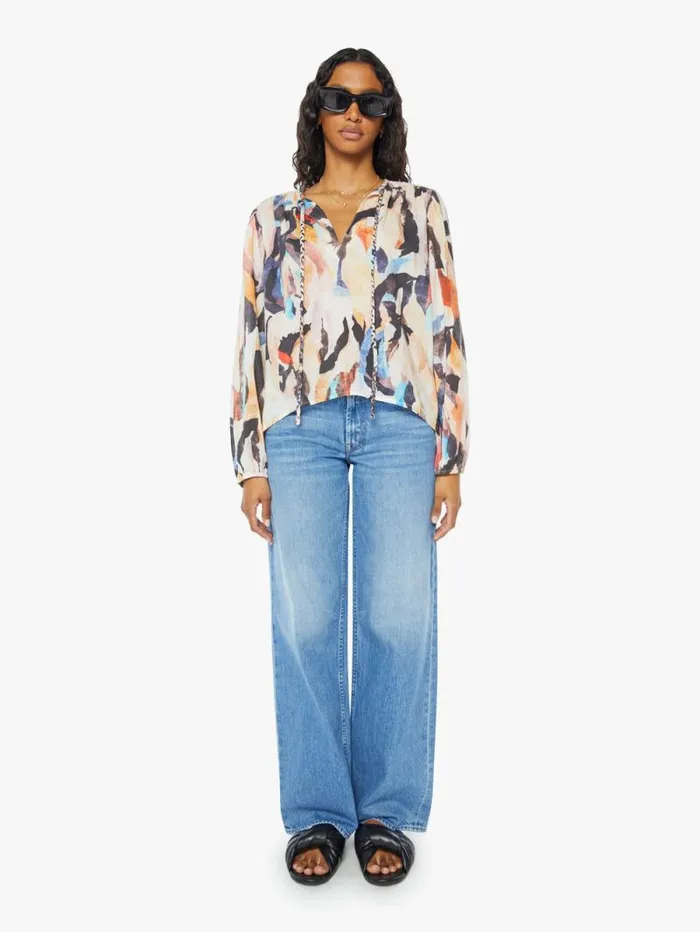 Women Shirts Mother Denim Violet Blouse Sand Vibes