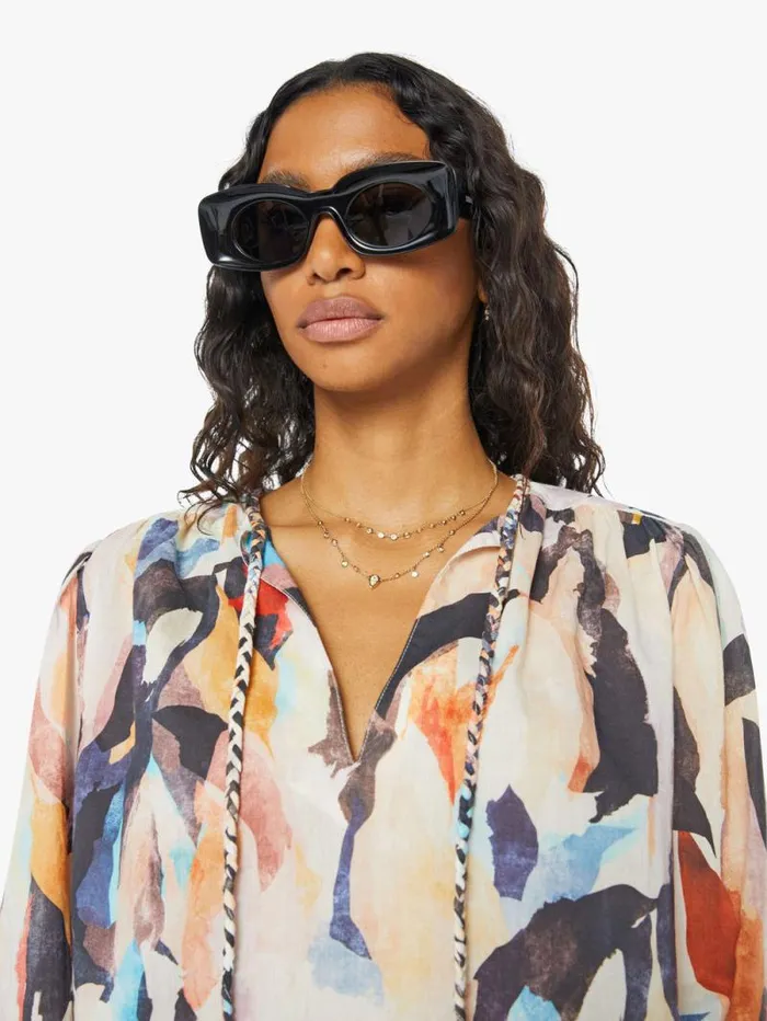 Women Shirts Mother Denim Violet Blouse Sand Vibes