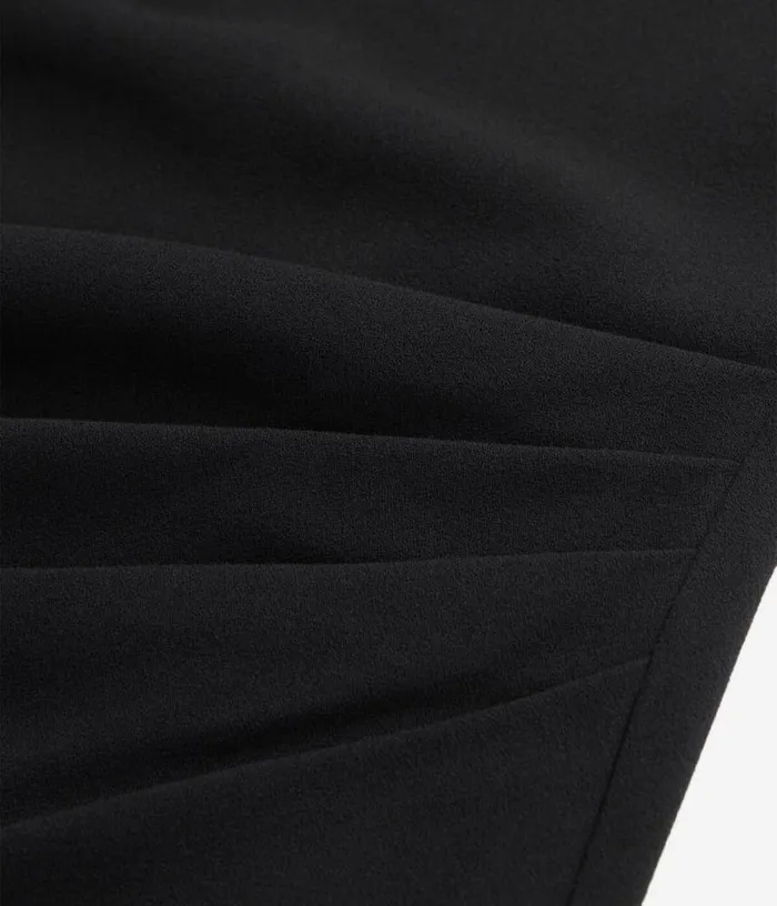 Women Short Black Crepe Dress With Zipper THE KOOPLES Dresses and Jumpsuits