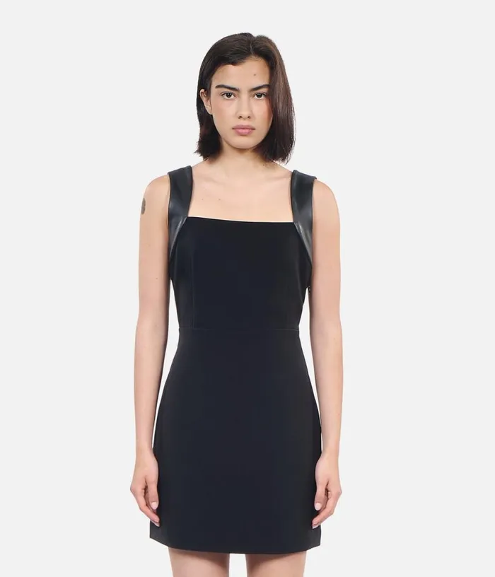 Women Short Black Dress With Bow Back THE KOOPLES Dresses and Jumpsuits