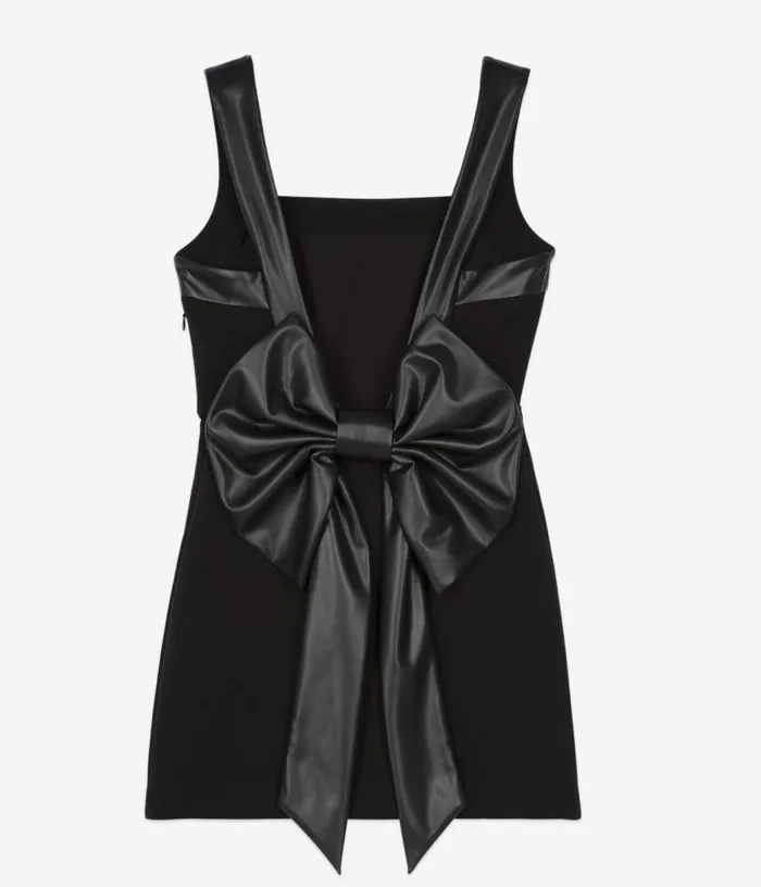 Women Short Black Dress With Bow Back THE KOOPLES Dresses and Jumpsuits