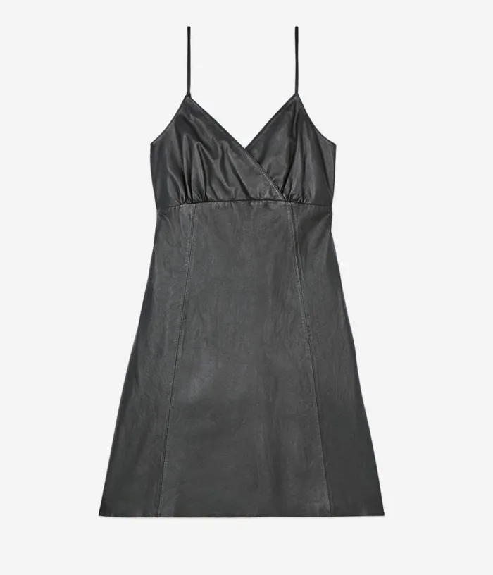 Women Short Black Leather Dress THE KOOPLES Dresses and Jumpsuits