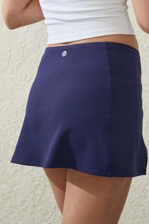 Women Shorts and Skirts Cotton On Rib Front Split Skirt Quiet Sky
