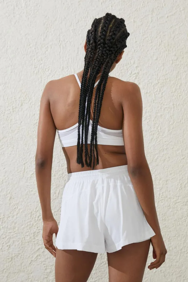 Women Shorts and Skirts Cotton On Woven Flippy Short White