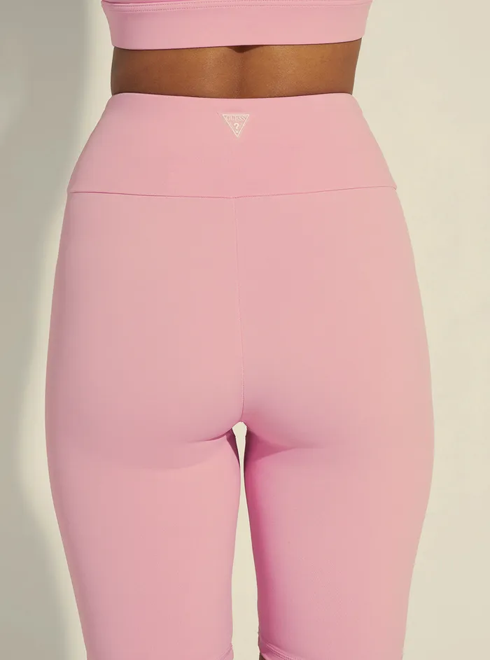 Women Shorts GUESS Pink Evalyn Active Bike Shorts Women Shorts GUESS Pink Evalyn Active Bike Shorts