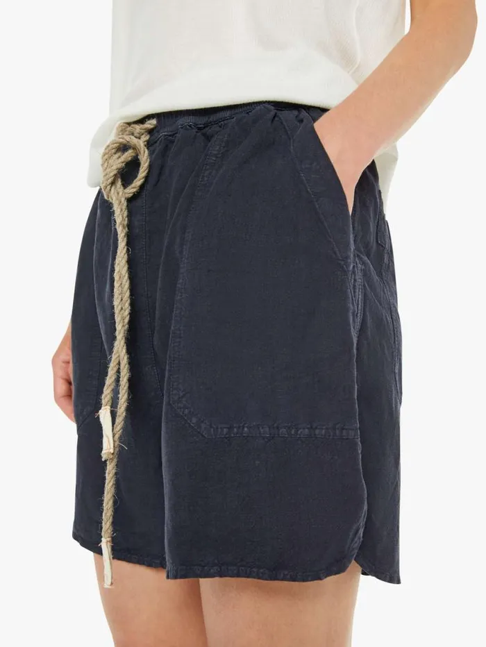 Women Shorts Mother Denim P62 Weekend Short Sulfur Black