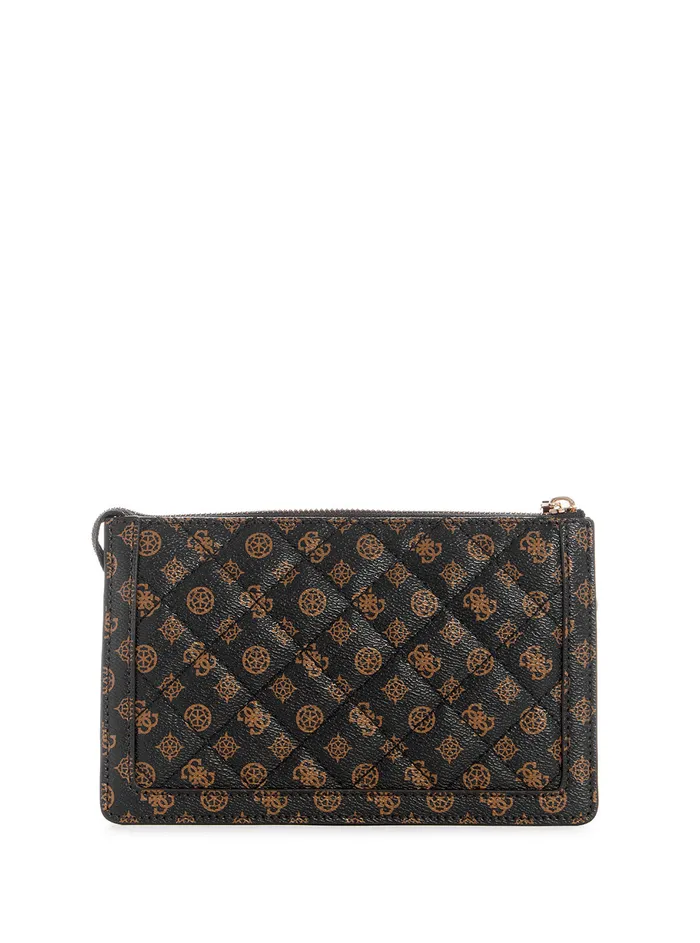 Women Shoulder Bag GUESS Mocha Logo Abey Multi Compartment Shoulder Bag Women Shoulder Bag GUESS Mocha Logo Abey Multi Compartment Shoulder Bag