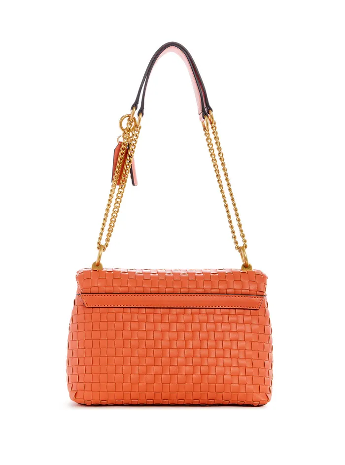 Women Shoulder Bag GUESS Papaya Lisbet Convertible Crossbody Bag Women Shoulder Bag GUESS Papaya Lisbet Convertible Crossbody Bag