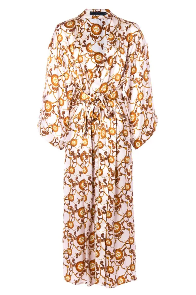 Women Silk Full Length Dressing Gown Blush Holland Cooper Sleepwear Women Silk Full Length Dressing Gown Blush Holland Cooper Sleepwear