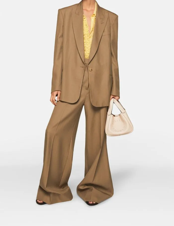 Women SingleBreasted Blazer Olive Beige Stella McCartney Coats And Jackets Women SingleBreasted Blazer Olive Beige Stella McCartney Coats And Jackets