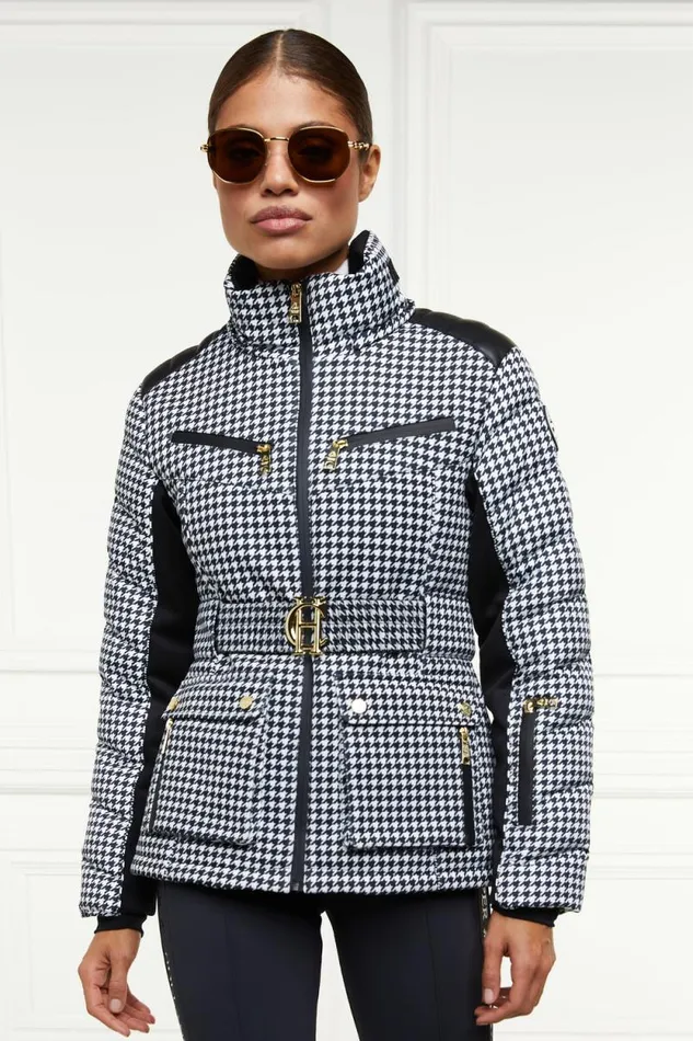 Women Ski Jacket Houndstooth Holland Cooper Ski Jackets