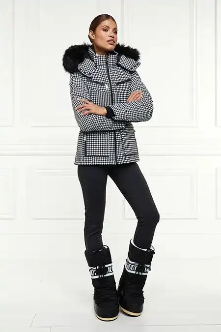 Women Ski Jacket Houndstooth Holland Cooper Ski Jackets