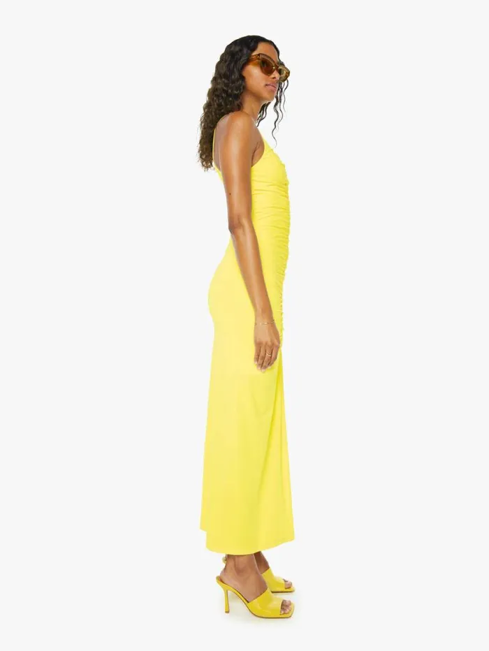 Women Skirts and Dresses Mother Denim Mich Midi Dress Yellow