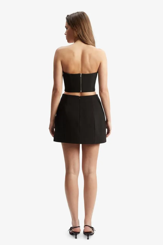 Women Skirts Bardot Delphi Hourglass Mini Skirt In Black Black Women Skirts Bardot Delphi Hourglass Mini Skirt In Black Black