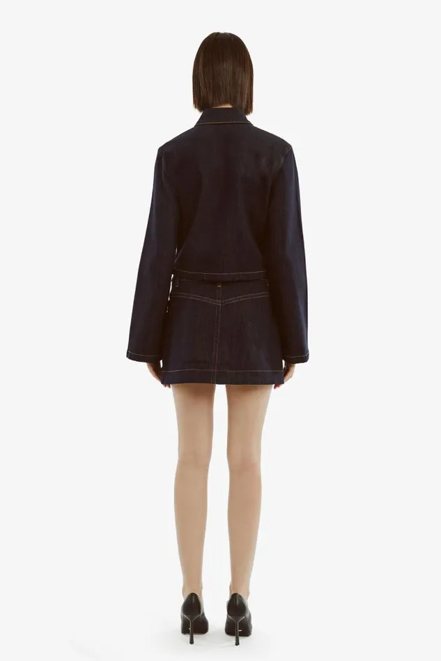 Women Skirts Bardot Lorenzo Denim Mini Skirt In Dark Dark Women Skirts Bardot Lorenzo Denim Mini Skirt In Dark Dark