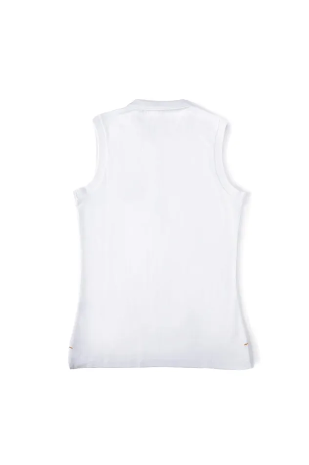 Women Sleeveless Polo Shirt White Holland Cooper Polo Shirts Women Sleeveless Polo Shirt White Holland Cooper Polo Shirts