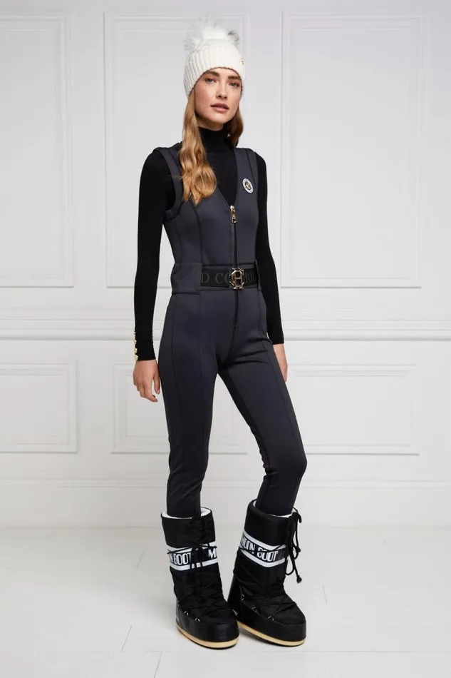 Women Sleeveless Ski Suit Black Holland Cooper Ski Suits