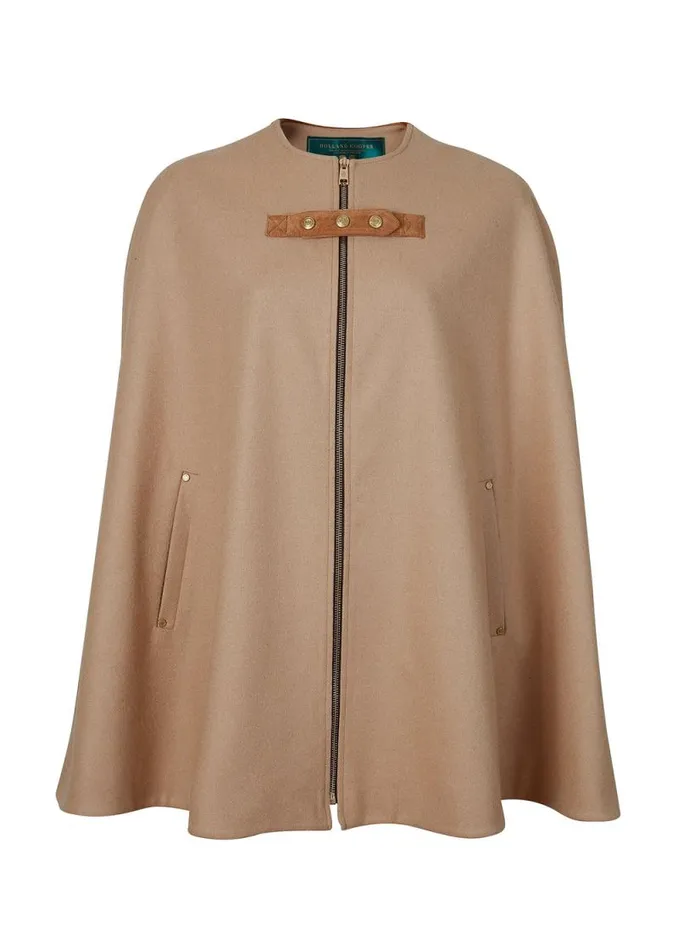 Women Slim Cape Camel Holland Cooper Capes