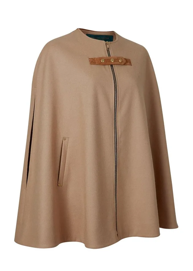 Women Slim Cape Camel Holland Cooper Capes