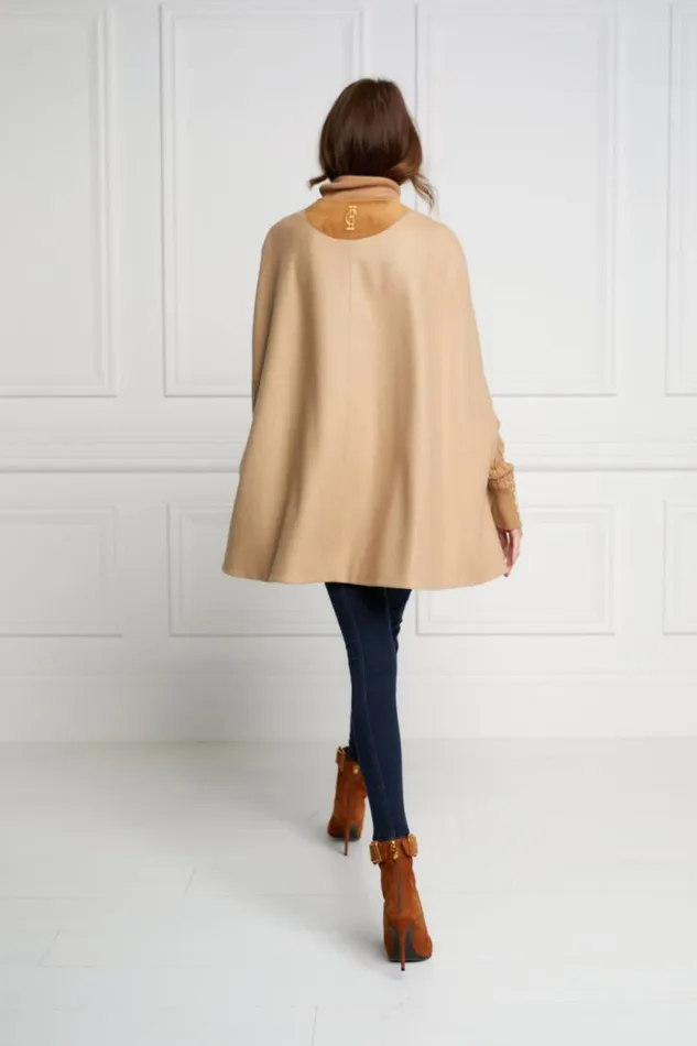 Women Slim Cape Camel Holland Cooper Capes
