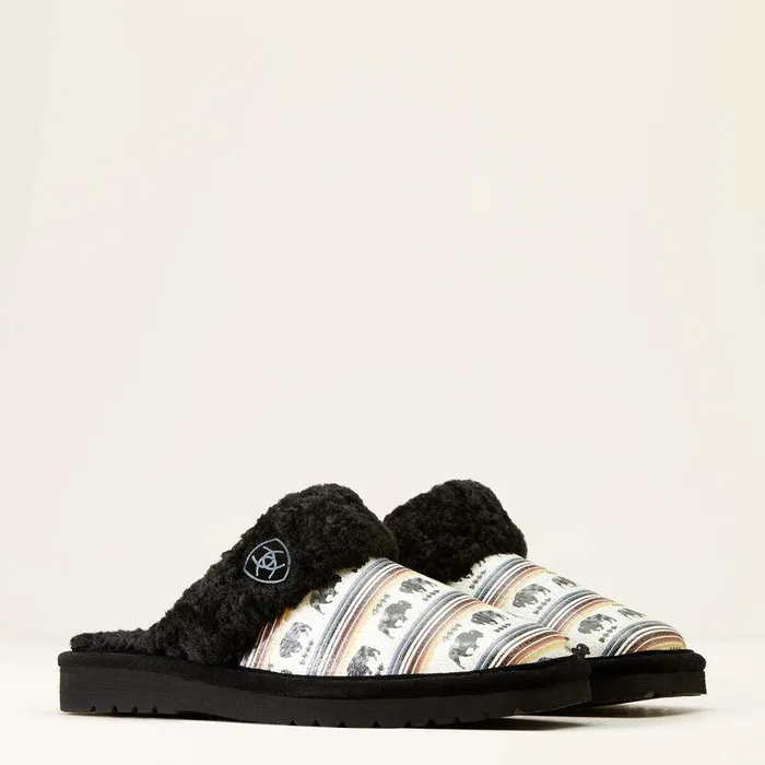 Women Slippers Ariat Jackie Square Toe Buffalo Print Women Slippers Ariat Jackie Square Toe Buffalo Print