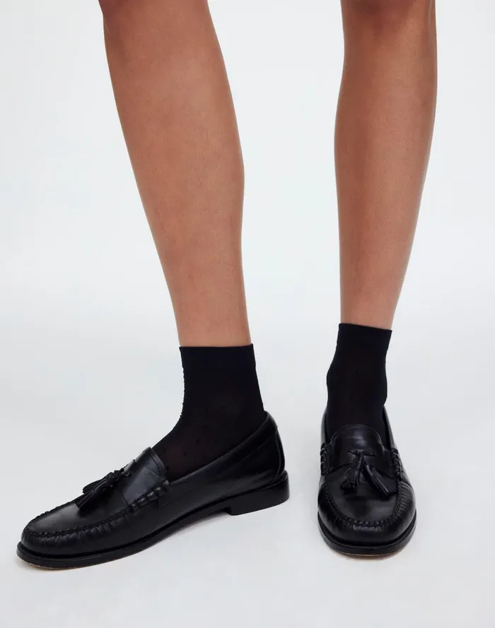 Women Socks Madewell TwoPack Sheer Ankle Socks True Black