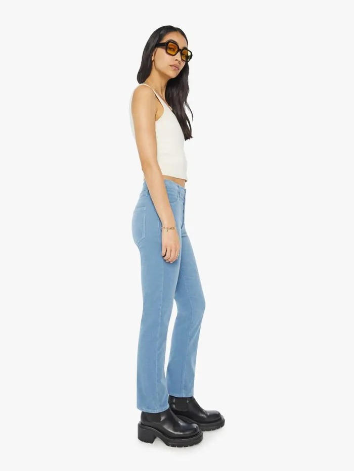Women Straight Mother Denim The Hiker Hover Blue