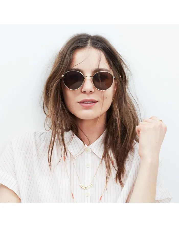 Women Sunglasses Madewell Fest Sunglasses Golden Brown