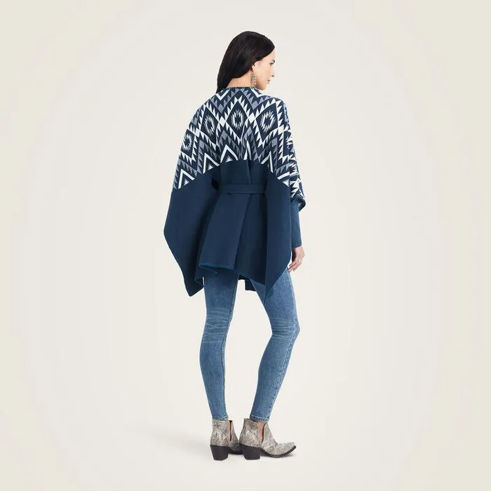 Women Sweaters and Cardigans Ariat Dust Darlin Wrap Midnight Navy Women Sweaters and Cardigans Ariat Dust Darlin Wrap Midnight Navy