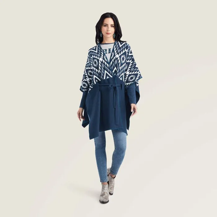 Women Sweaters and Cardigans Ariat Dust Darlin Wrap Midnight Navy Women Sweaters and Cardigans Ariat Dust Darlin Wrap Midnight Navy