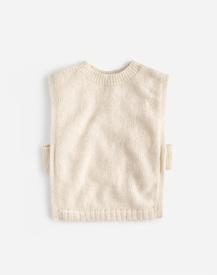 Women Sweaters Madewell Yanawara Munasiri Llama Vest Ivory White