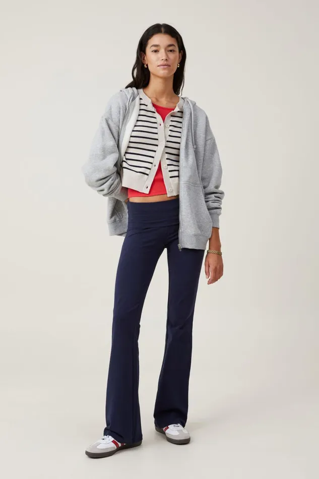 Women Sweats and Hoodies Cotton On Classic ZipThrough Hoodie Grey Marle