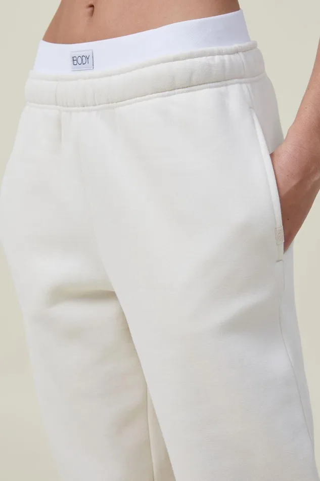 Women Sweats and Hoodies Cotton On Plush Essential Gym Sweatpant Coconut Milk
