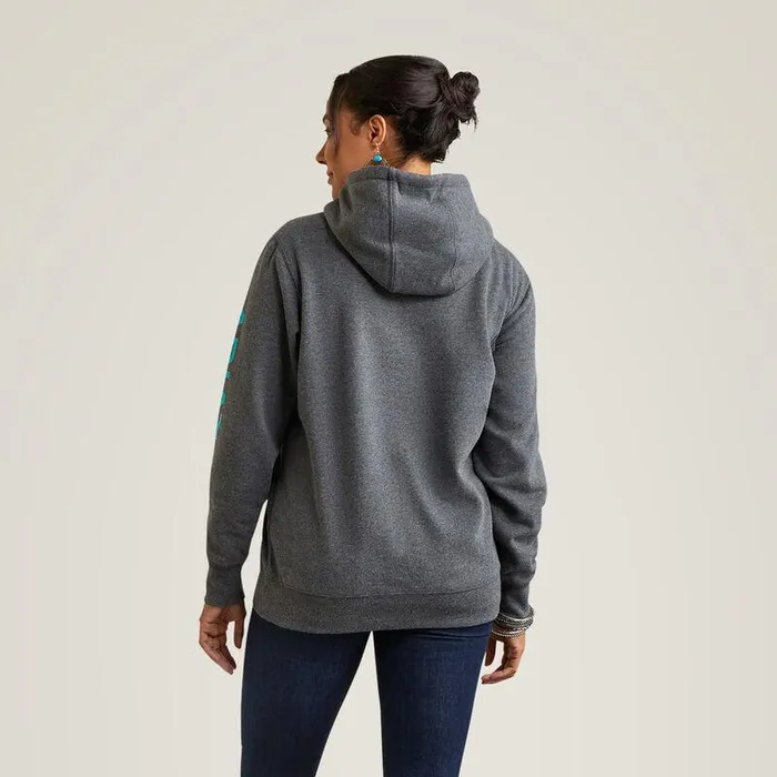 Women Sweatshirts and Hoodies Ariat Ariat Logo Hoodie Charcoal Heather Women Sweatshirts and Hoodies Ariat Ariat Logo Hoodie Charcoal Heather