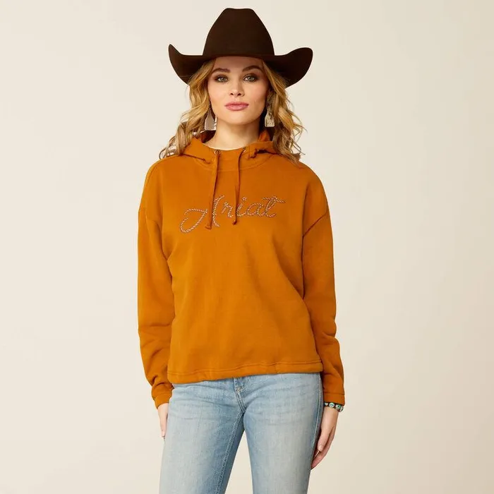 Women Sweatshirts and Hoodies Ariat Essential Hoodie Roasted Pecan