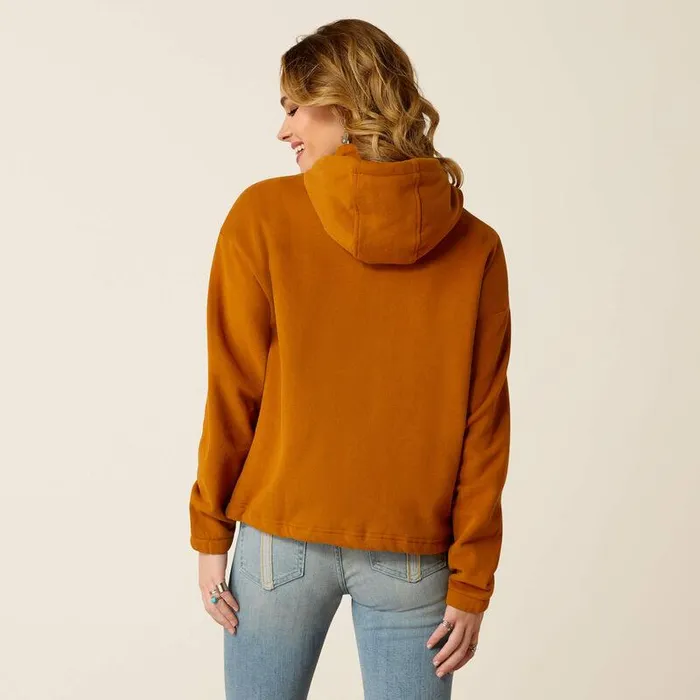 Women Sweatshirts and Hoodies Ariat Essential Hoodie Roasted Pecan Women Sweatshirts and Hoodies Ariat Essential Hoodie Roasted Pecan