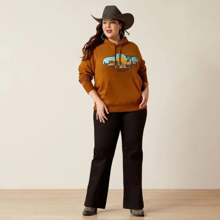 Women Sweatshirts and Hoodies Ariat Horizon Hoodie Chestnut Horse Women Sweatshirts and Hoodies Ariat Horizon Hoodie Chestnut Horse