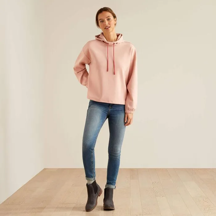 Women Sweatshirts and Hoodies Ariat Moraga Hoodie Misty Rose Women Sweatshirts and Hoodies Ariat Moraga Hoodie Misty Rose