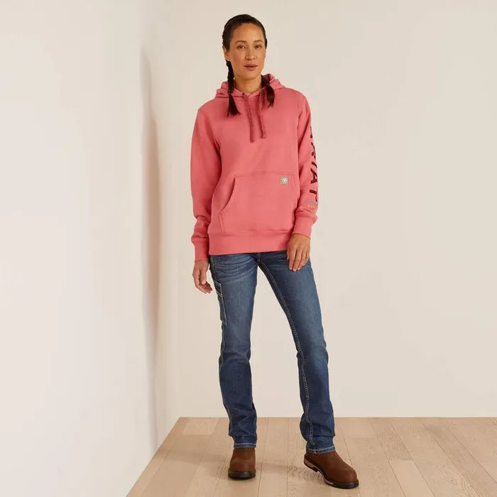 Women Sweatshirts and Hoodies Ariat Rebar Graphic Hoodie Desert Rosetibetan Red Women Sweatshirts and Hoodies Ariat Rebar Graphic Hoodie Desert Rosetibetan Red