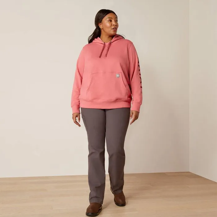 Women Sweatshirts and Hoodies Ariat Rebar Graphic Hoodie Desert Rosetibetan Red Women Sweatshirts and Hoodies Ariat Rebar Graphic Hoodie Desert Rosetibetan Red