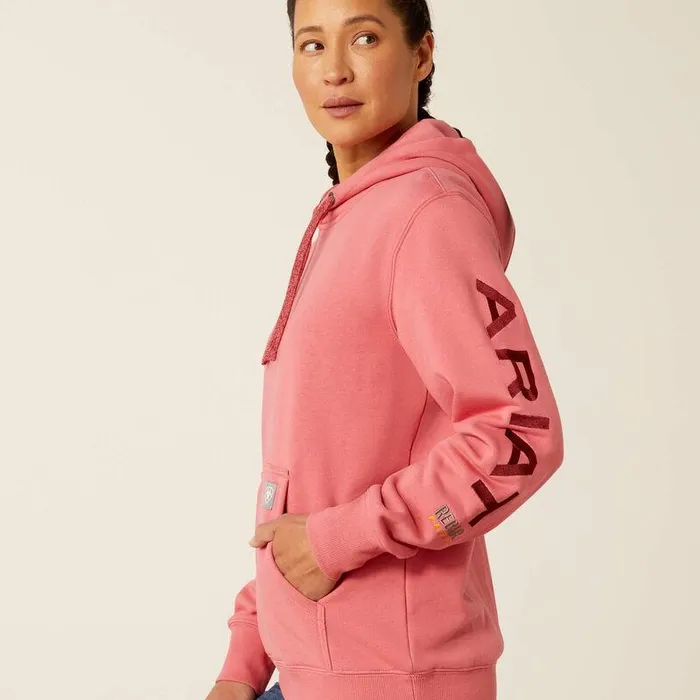 Women Sweatshirts and Hoodies Ariat Rebar Graphic Hoodie Desert Rosetibetan Red Women Sweatshirts and Hoodies Ariat Rebar Graphic Hoodie Desert Rosetibetan Red