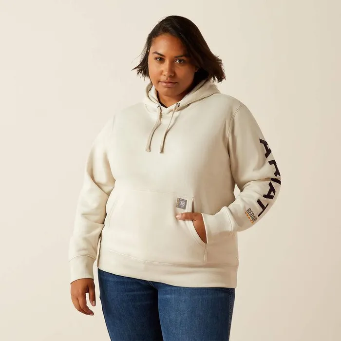 Women Sweatshirts and Hoodies Ariat Rebar Graphic Hoodie Moonbeam